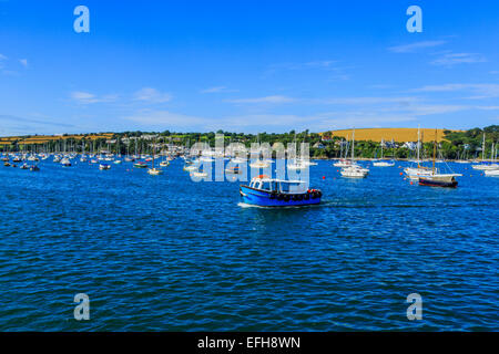 Die Fähre in Falmouth-Mündung, Cornwall Stockfoto