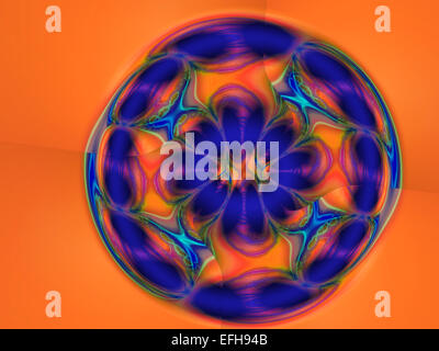 Bunte abstrakte digitale form Stockfoto