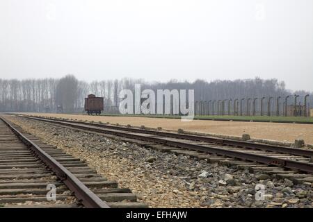 Auschwitz ll Birkenau KZ Birkenau, Polen, Europa Stockfoto