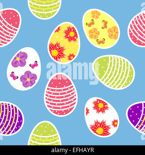 Vector Illustration Musterdesign Hintergrund mit Osterei Stockfoto
