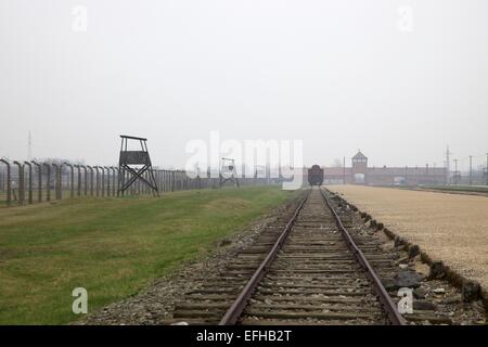 Auschwitz ll Birkenau KZ Birkenau, Polen, Europa Stockfoto