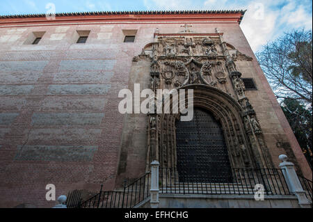 Puerta del Perdón, ein isabellinische gotische Portal der Iglesia del Sagrario in Málaga, Andalusien, Spanien. Stockfoto