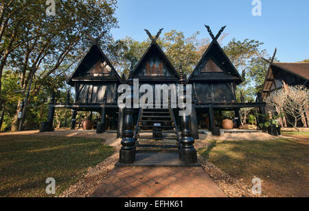 Baan-Damm, das Black House Tempel und Museum in Chiang Rai, Thailand Stockfoto