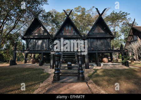 Baan-Damm, das Black House Tempel und Museum in Chiang Rai, Thailand Stockfoto