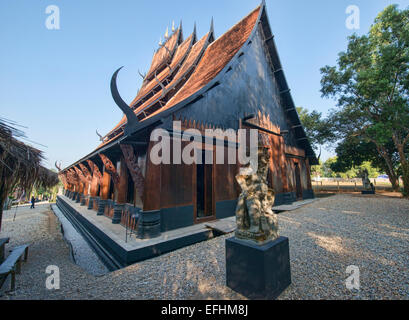 Baan-Damm, das Black House Tempel und Museum in Chiang Rai, Thailand Stockfoto