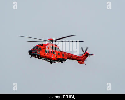 Isländische Küstenwache, TF-GNA. Aerospatiale Super Puma Helikopter Stockfoto