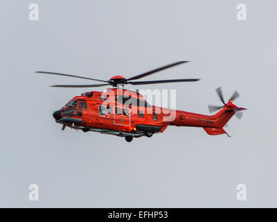 Isländische Küstenwache, TF-GNA. Aerospatiale Super Puma Helikopter Stockfoto