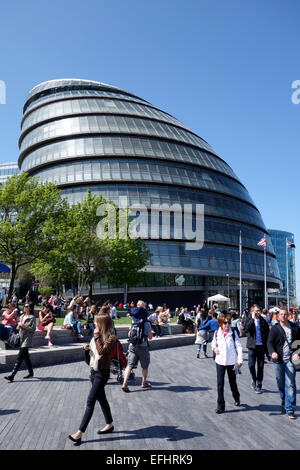 GLA Gebäude, London City Hall Gebäude, The Greater London Authority in Southwark, London, England, UK Stockfoto