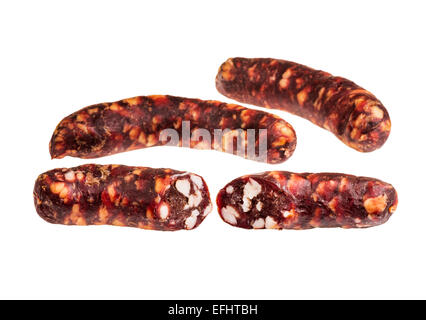 Pferdefleisch Wurst Fleisch Wurst Pferdefutter zarten dünnen-Fett niedrig Fett cholesterinarm Spezialität Metzger würzigen Kreuzkümmel natürliche casin Stockfoto