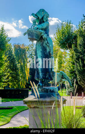 Gänseliesel Elizabeth Gans Mädchen Parc de l ' Orangerie Statuenpark Straßburg Elsass Frankreich Stockfoto