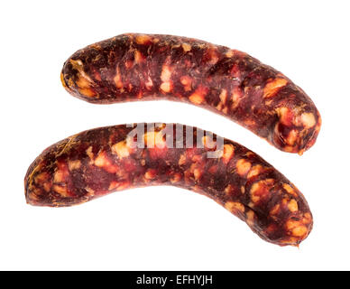 Pferdefleisch Wurst Fleisch Wurst Pferdefutter zarten dünnen-Fett niedrig Fett cholesterinarm Spezialität Metzger würzigen Kreuzkümmel natürliche casin Stockfoto