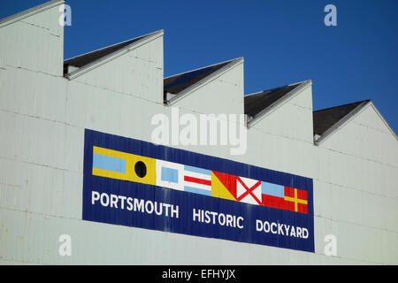 Portsmouth Historic Dockyard, Hampshire, England, UK Stockfoto