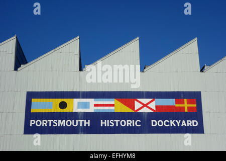 Portsmouth Historic Dockyard, Hampshire, England, UK Stockfoto