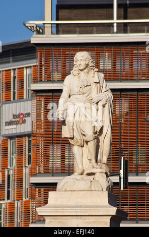 Statue von Pierre-Paul Riquet, Architekt des Canal Du Midi, Allée Jean Jaurès, Toulouse, Haute-Garonne, Frankreich Stockfoto