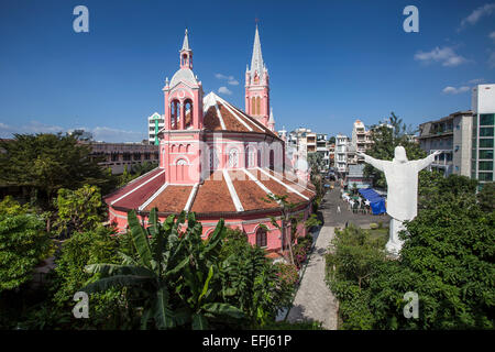 Tan Dinh katholische Kirche im Zentrum Stadt, Ho-Chi-Minh-Stadt, Vietnam Stockfoto