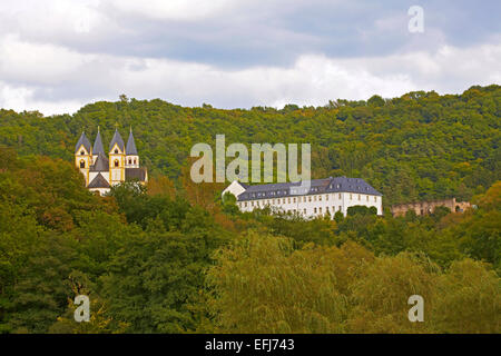 Arnstein Kloster oberhalb der Lahn in der Nähe von Nassau, Westerwald, Rheinland-Pfalz, Deutschland, Europa Stockfoto