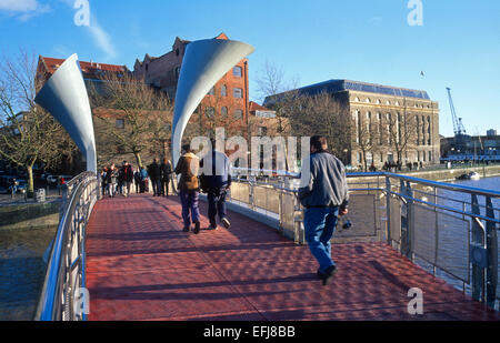 Peros Brücke, Hafen von Bristol, UK Stockfoto