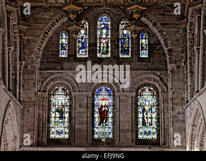 St Davids Cathedral (Welsh Eglwys Gadeiriol Tyddewi), befindet sich in St. Davids in der Grafschaft Pembrokeshire Stockfoto