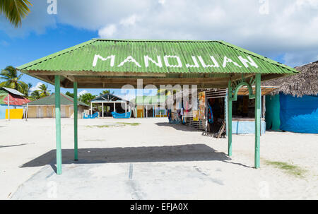 Mano Juan Dorf in Saona Dominikanischen Republik Stockfoto