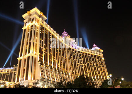 MACAU, CHINA - 18. Januar 2014: Galaxy Macau ist Entertainment-Komplex direkt am Cotai Strip am 18. Januar 2014 in Macau. Stockfoto