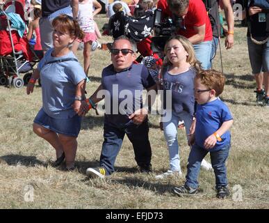 Camp Bestival 2014 - Tag 4 Mitwirkende: Warwick Davis wo: Lulworth, Vereinigtes Königreich bei: 3. August 2014 Stockfoto