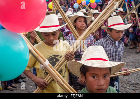 Feier der Fiesta de Santo Tomás in Chichicastenango, Guatemala Stockfoto