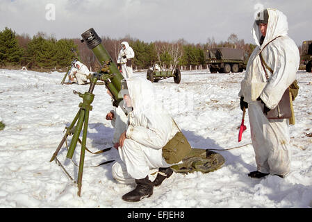 Position 120-mm-Mörser Probe 1938 Stockfoto