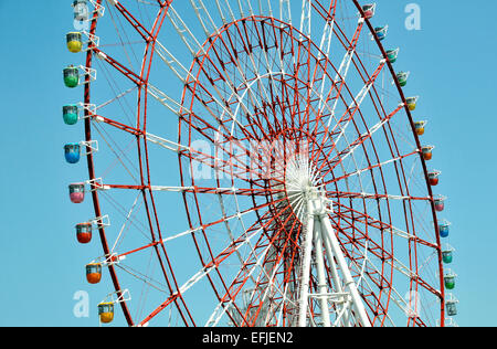 Riesenrad, Palette Town Amusement Park, Insel Odaiba, Tokyo, Japan Stockfoto