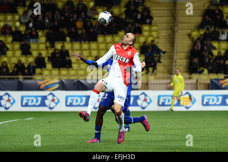 Monaco, Frankreich. 4. Februar 2015. Französische Liga Cup Halbfinale. Monaco im Vergleich zu Bastia. DIMITAR BERBATOV (Mo). Das Spiel endete mit einem 0: 0 Unentschieden und Bastia gewann die Krawatte 6-7 im Elfmeterschießen durch ins Finale gehen, wo sie PSG gerecht werden. © Aktion Plus Sport/Alamy Live-Nachrichten Stockfoto