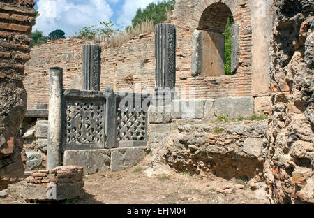 Die Werkstatt des Phidias) Pheidas (oder vielleicht der größte Bildhauer der Antike, in der antiken Olympia Komplex, Griechenland Stockfoto