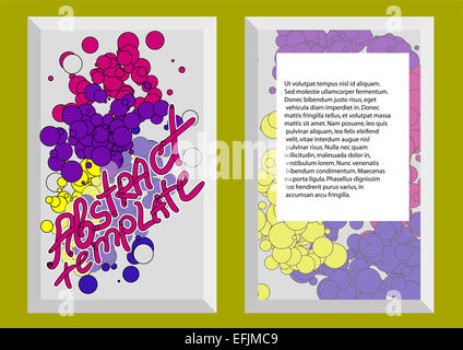 abstrakte template1. Zusammenfassung Hintergrund für Geschäftsdokument Stockfoto