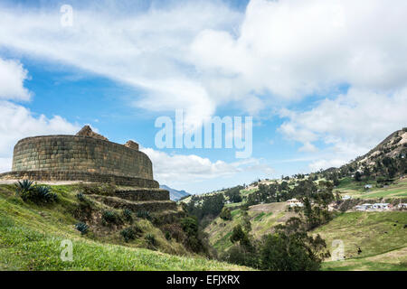 Ingapirca, Inka Wand- und Stadt, größte bekannte Inka Ruinen in Ecuador. Stockfoto