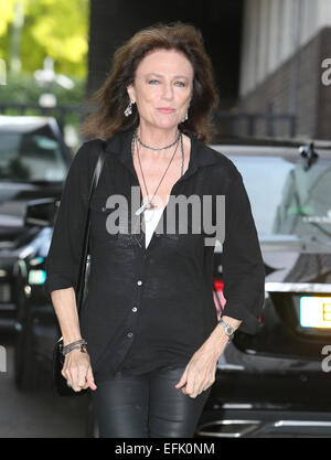 Jacqueline Bisset außerhalb ITV Studios mit: Jacqueline Bisset Where: London, Vereinigtes Königreich bei: 4. August 2014 Stockfoto