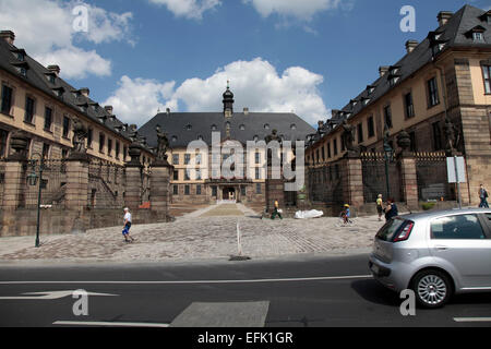 Diese barocke Stadtschloss wurde 1706-1714 Johann Dientzenhofer Residenz der Fürst-Äbte und späteren Fürstbischöfe erbaut. Foto: Klaus Nowottnick Datum: 8. August 2014 Stockfoto