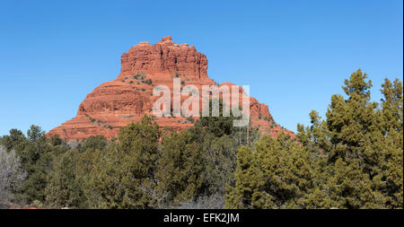 Sedona, Arizona aus rotem Sandstein Felsen Bergpanorama Stockfoto