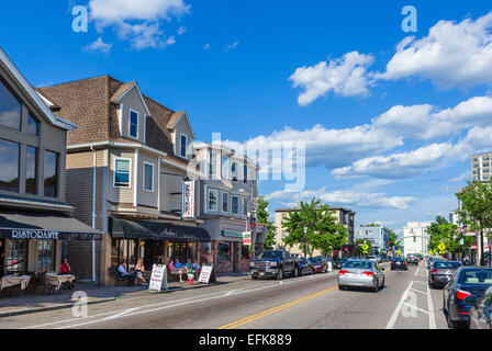 Atwells Avenue des Distrito Federal Hill, Providence, Rhode Island, USA Stockfoto