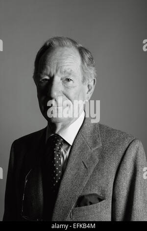 Michael Buerk, Dschungel-Überlebender des Jahres, der Oldie des Jahres 2015 Stockfoto