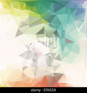 Mit parametrischen Dreiecksform geometrische Pastell polygon Stockfoto