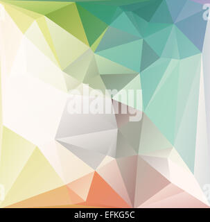 Mit parametrischen Dreiecksform geometrische Pastell polygon Stockfoto