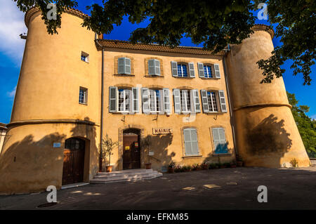 Mairie du Village de Tourtour Région-Provence - Alpes-Cote D-azur 83 Var Frankreich Stockfoto