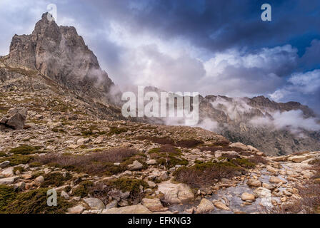 Montagne de la Restonica Haute Corse Vue du Lac de Nino en automne Haute Corse Frankreich 2 B Stockfoto