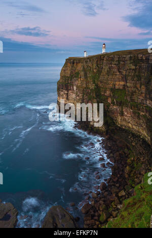 Dunnet Head Leuchtturm, Caithness Stockfoto