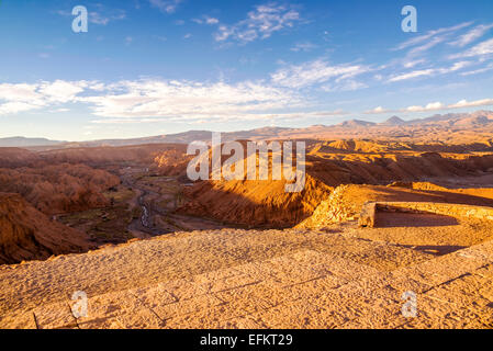 Blick von der Atacama-Wüste in der Nähe von San Pedro, Chile Stockfoto