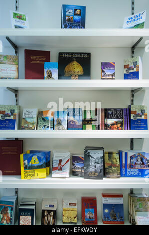 Bücher zum Verkauf in der Geschenk-Shop eines irischen Museums. Stockfoto