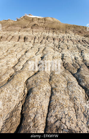 Erosion-Muster, Dinosaur Provincial Park, Alberta, Kanada. Stockfoto