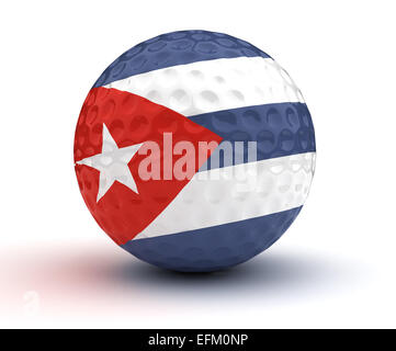 Kubanische Golfball (isoliert mit Clipping-Pfad) Stockfoto