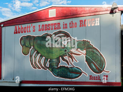 Connecticut, Noank, Abbott Lobster Restaurant Stockfoto