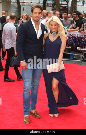 "Die Expendables 3" Film Weltpremiere statt an das Odeon Kino - Ankünfte: Danielle Armstrong, James Locke wo: London, Vereinigtes Königreich bei: 4. August 2014 Stockfoto