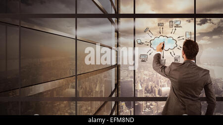 Geschäftsmann Unentschieden Stockfoto