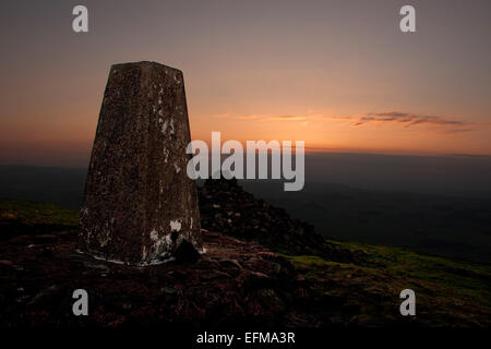 Gipfel des West Lomond, Fife, Schottland Stockfoto